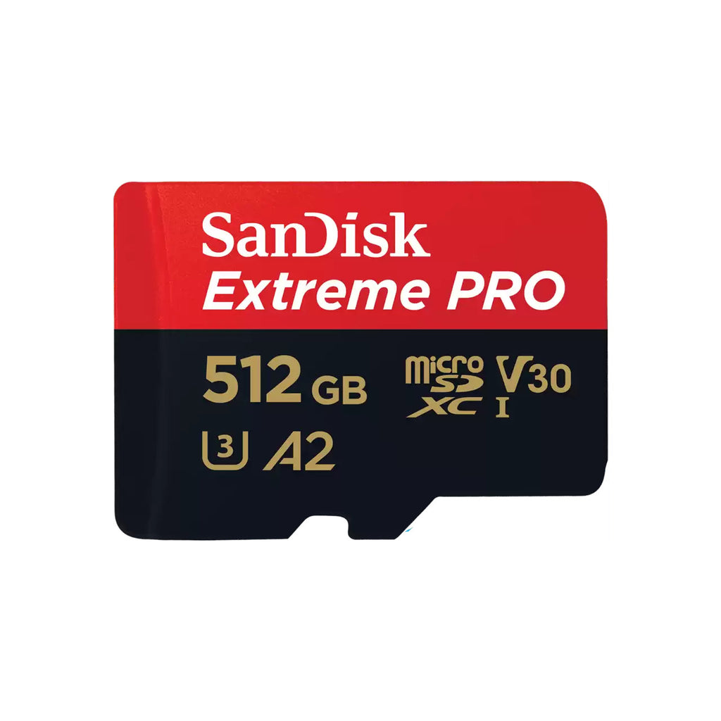SanDisk 512GB Extreme Pro UHS-I microSDXC Memory Card with SD Adapter