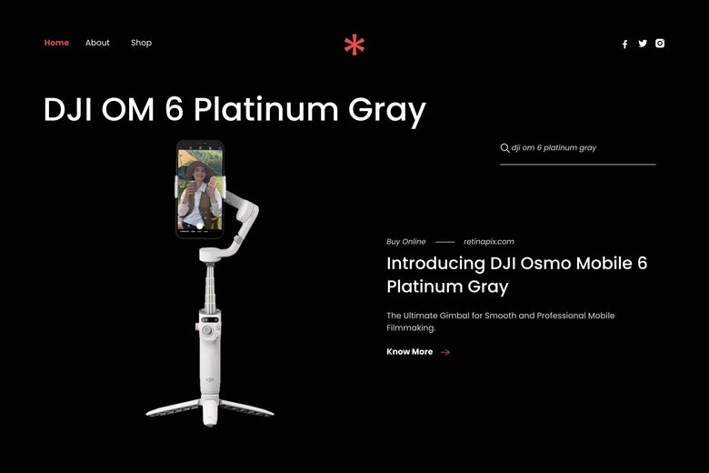 Introducing DJI Osmo Mobile 6 (Platinum Gray): The Ultimate Gimbal for Smooth and Professional Mobile Filmmaking