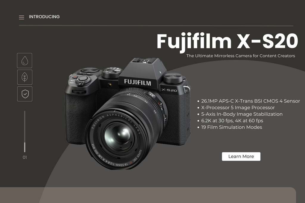 Introducing Fujifilm X-S20: The Ultimate Mirrorless Camera for Content Creators