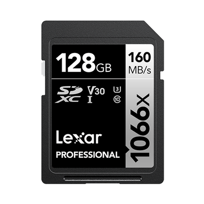 Lexar Professional 1066x 128GB SDXC UHS-I Card SILVER Series
