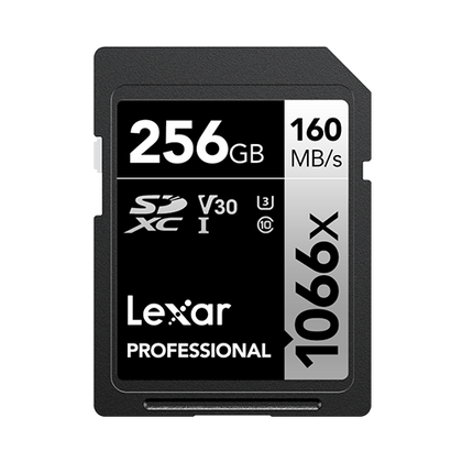 Lexar Professional 1066x 256GB SDXC UHS-I Card SILVER Series