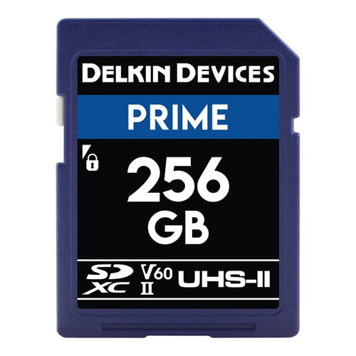 Delkin Devices V60 256GB Prime UHS-II SDXC Memory Card