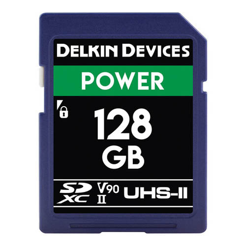 Delkin Devices V90 128GB POWER UHS-II SDXC Memory Card