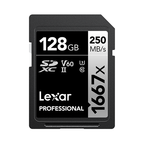 Lexar Professional 1667x 128GB SDXC UHS-II Card SILVER Series