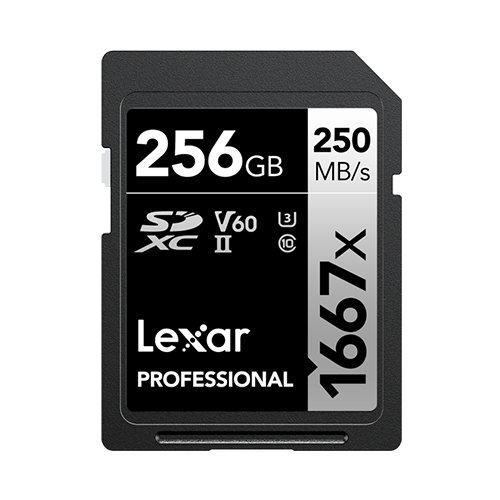 Lexar Professional 1667x 256GB SDXC UHS-II Card SILVER Series