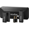 Godox MoveLink Mini LT 2-Person Wireless Microphone System for Cameras & iOS Devices (2.4 GHz, Classic Black)