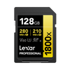 Lexar Professional 1800x 128GB SDXC UHS-II Card GOLD Series