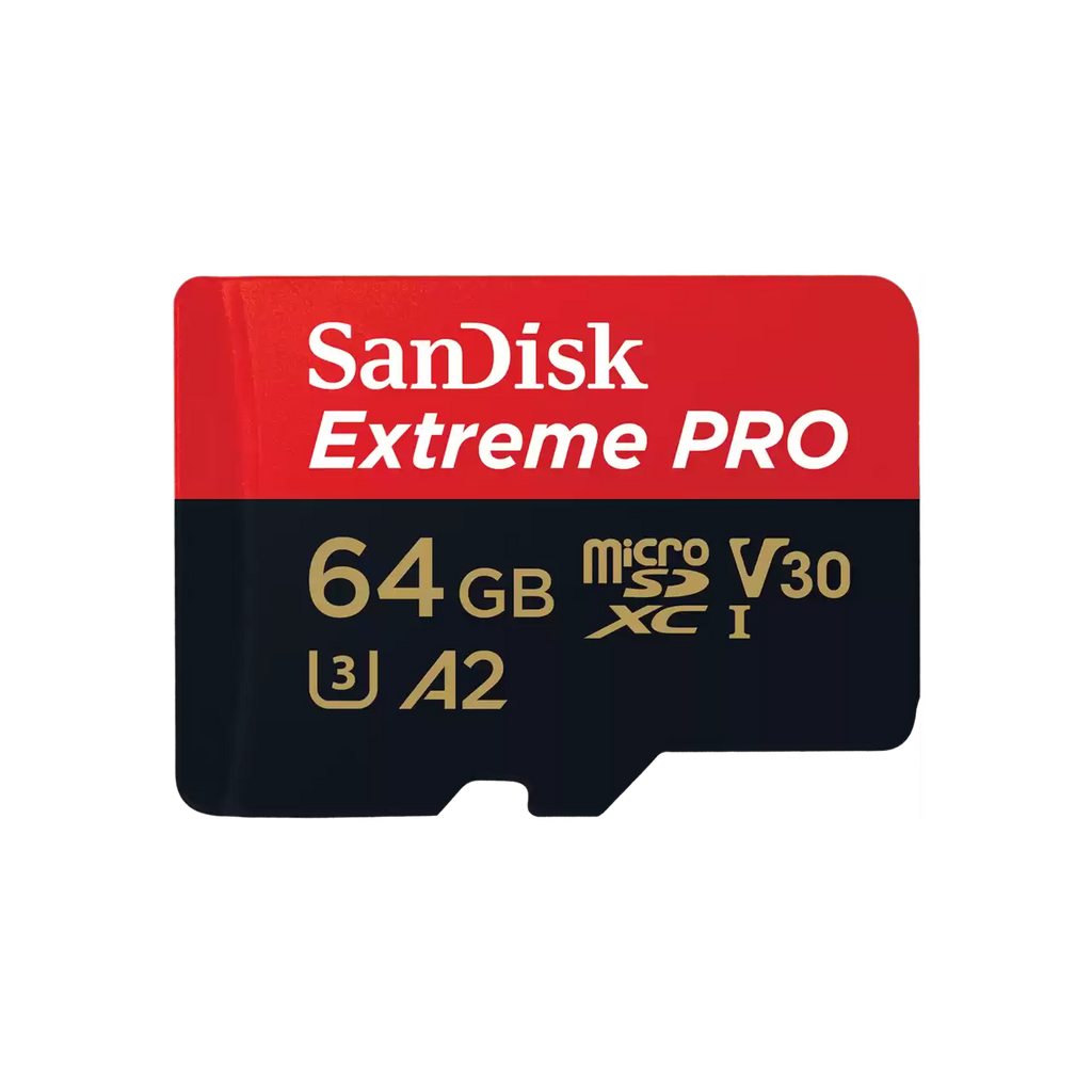 SanDisk 64GB Extreme Pro UHS-I microSDXC Memory Card with SD Adapter