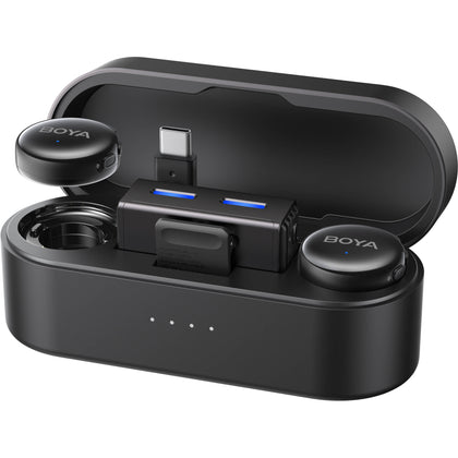 BOYA BOYALINK 3 AI-Powered 2-Person Wireless Microphone System for Cameras and Mobile Devices (2.4 GHz)