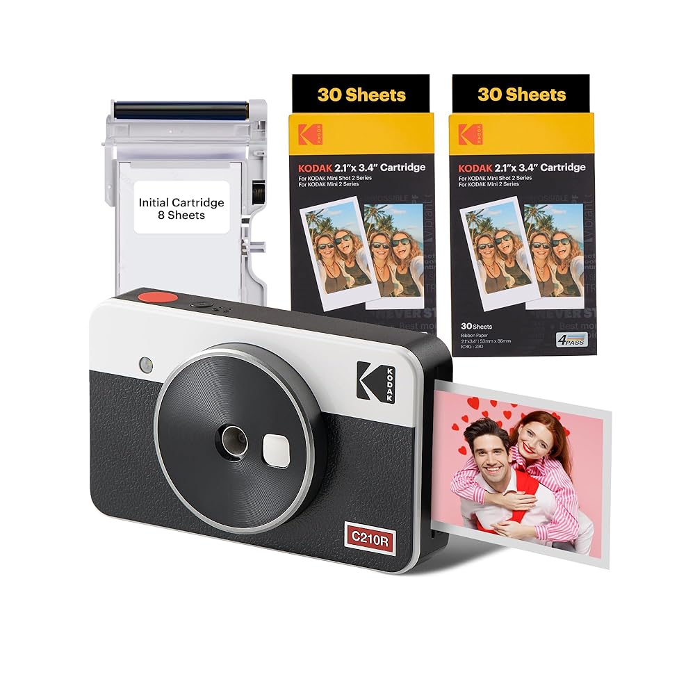 KODAK C210R RETRO MINI SHOT 2 WHITE ICRG260 (BNDL)