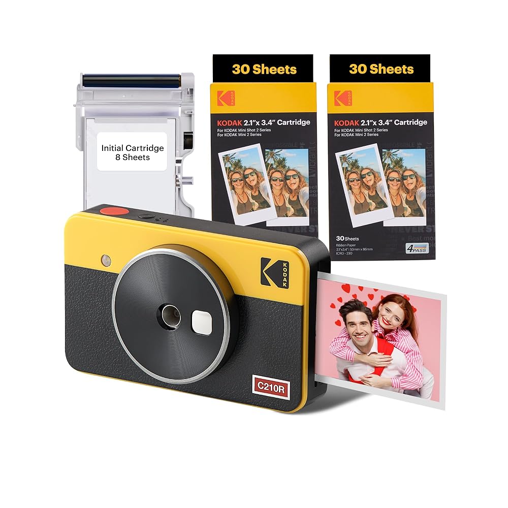 KODAK C210R RETRO MINI SHOT 2 YELLOW ICRG260 (BNDL)