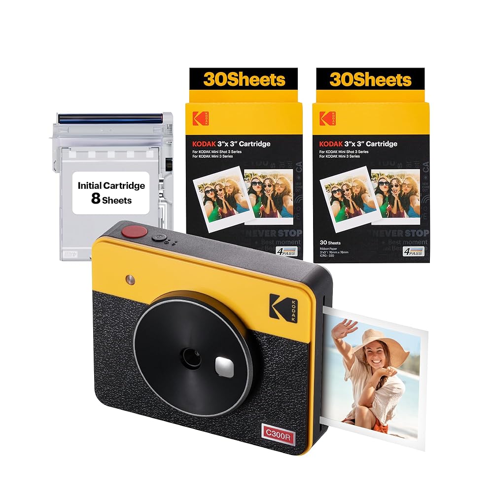 KODAK C300R RETRO MINI SHOT 3 YELLOW ICRG360 (BNDL)