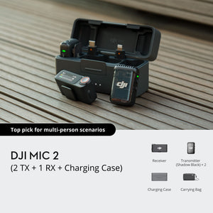 DJI Mic 2 (2 TX + 1 RX + Charging Case)