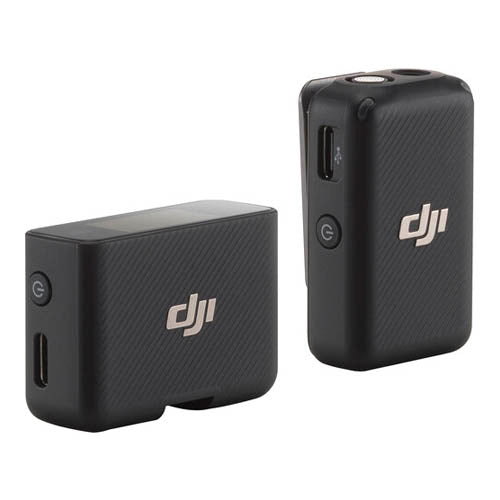 DJI Mic (1 TX + 1 RX) Compact Digital Wireless Microphone System/Recorder for Camera & Smartphone (2.4 GHz)