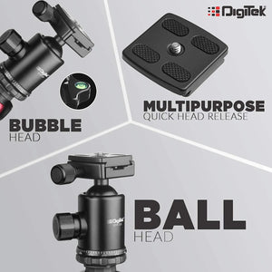 Digitek DTR 520 BH Professional Aluminum Tripod Cum Monopod