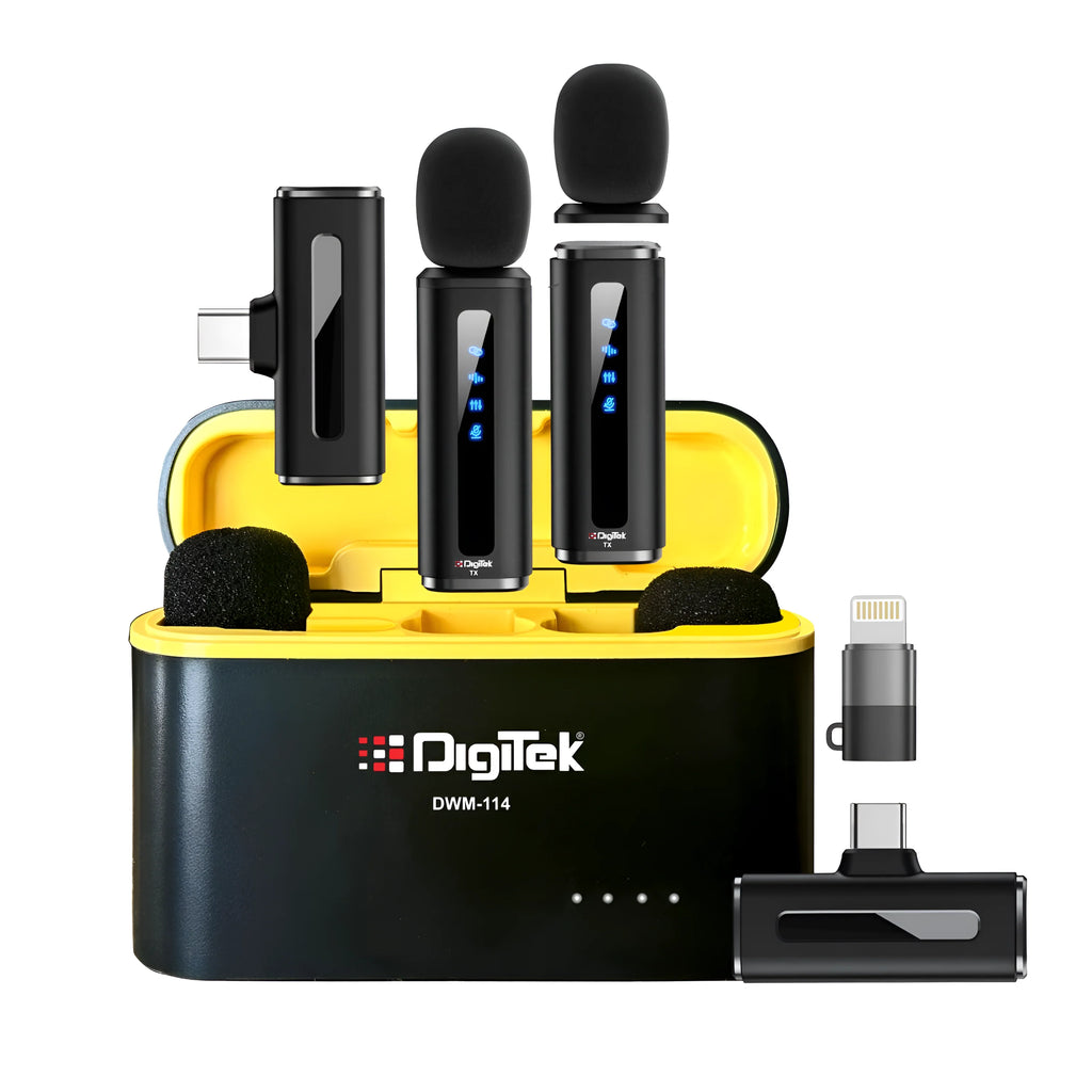 Digitek DWM-114 2-in-1 Multi-Functional Lavalier 2.4G Wireless Microphone