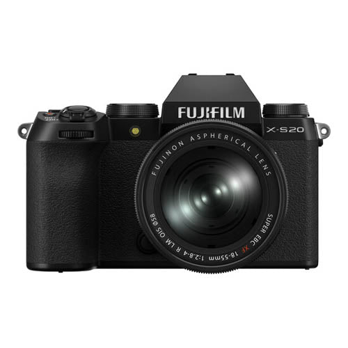 Fujifilm X-S20 Mirrorless Camera Body With XF18-55mm Lens – Black