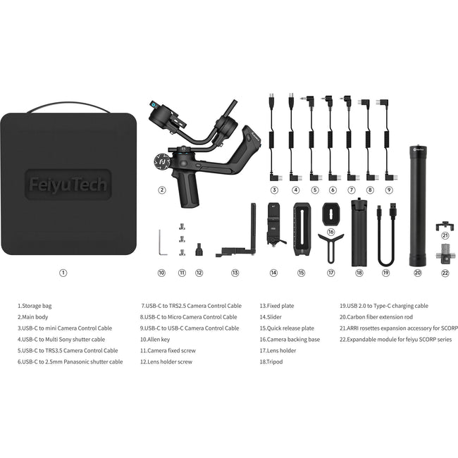 FeiyuTech SCORP 2 Kit 3-Axis Handheld Gimbal for Camera