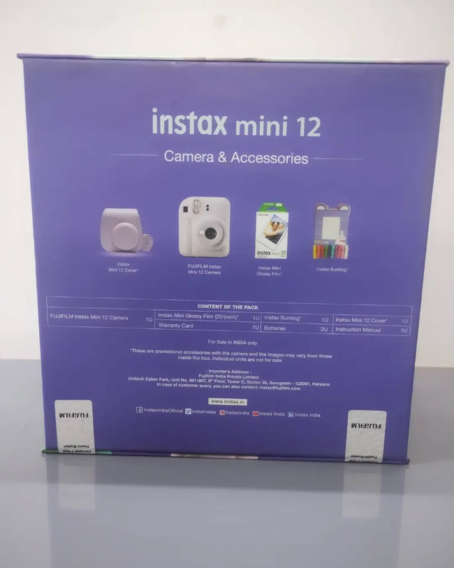 Instax Mini 12 Moments Forever - Ash White
