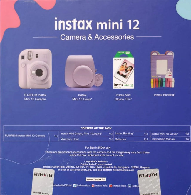 Fujifilm Instax Mini 12 Delight Box - Blue