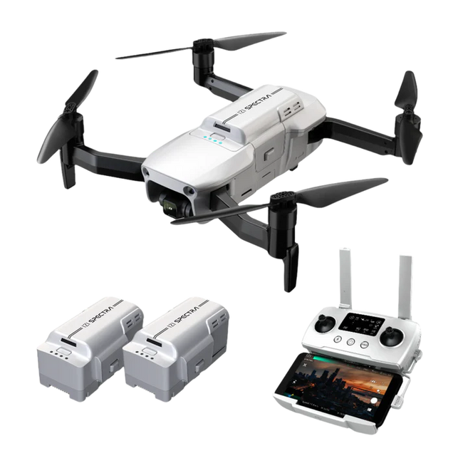 IZI Spectra Combo, 4K HDR Drone, Night Vision, 1-Inch CMOS, 102 Min Flight, 22KM Range, Omni Obstacle Sensor,1 key RTH