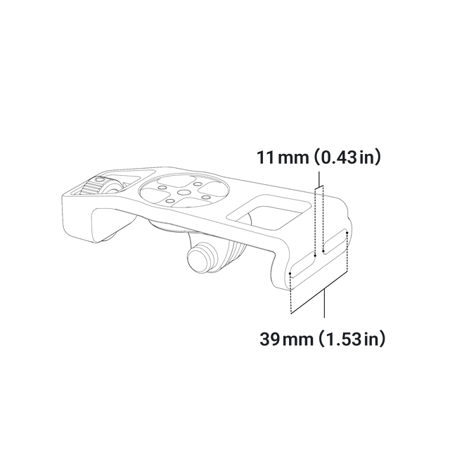 Insta360 Bike Computer Mount - Integrated Handlebars