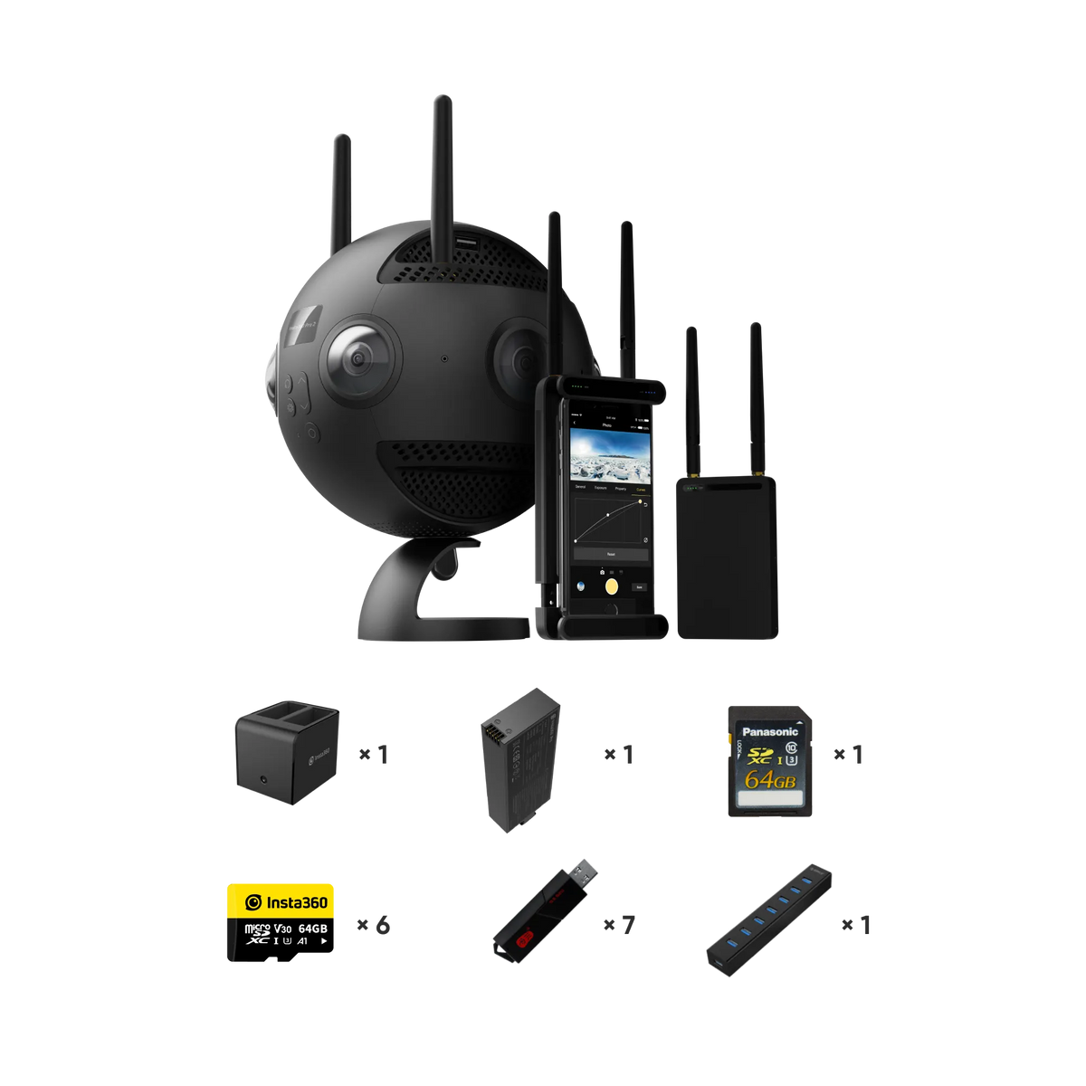 Insta360 Pro II Spherical VR 360 8K Camera Premium Bundle – RetinaPix.com