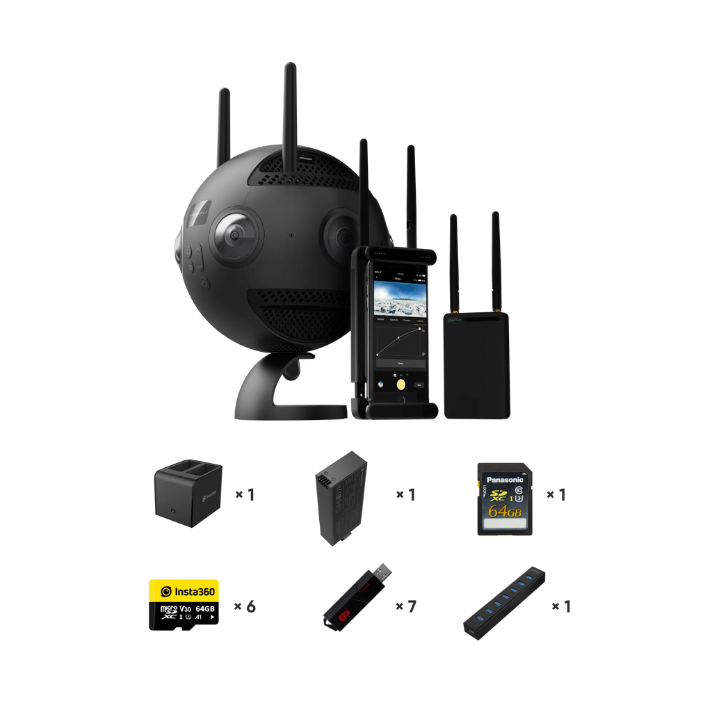 Insta360 Pro II Spherical VR 360 8K Camera Premium Bundle