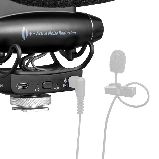 JOBY Wavo PRO Hybrid Analog/USB Camera-Mount Shotgun Microphone