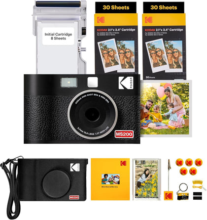 KODAK MS200 MINI SHOT 2 ERA BLACK (2.1x3.4) (68 Sheets BNDL)