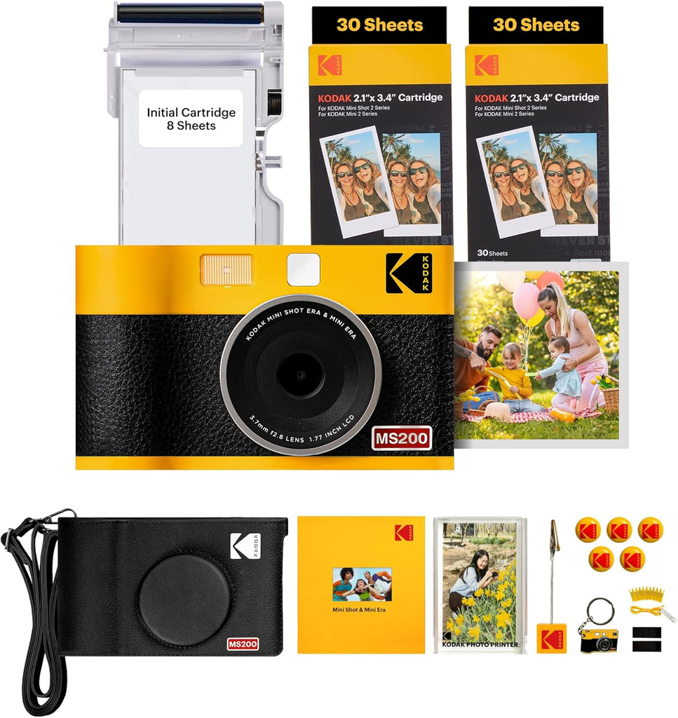 KODAK MS200 MINI SHOT 2 ERA YELLOW (2.1x3.4) (68 Sheets BNDL)