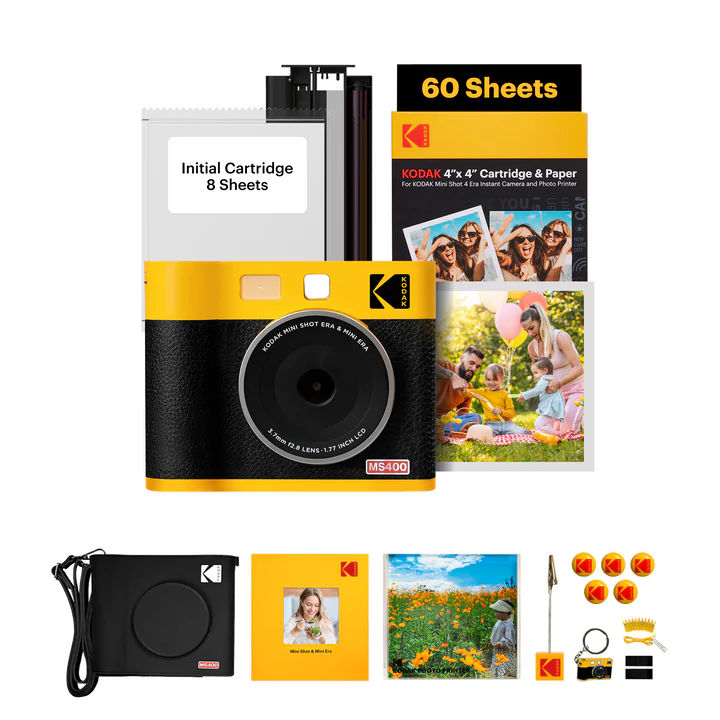 KODAK MS400 MINI SHOT 4 ERA YELLOW (4x4) (68 Sheets BNDL)