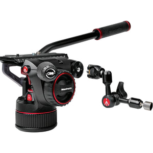 Manfrotto Nitrotech N8 Fluid Video Head and 536 Carbon Fiber Single-Leg Tripod