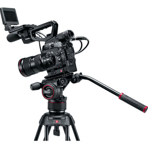 Manfrotto Nitrotech N8 Fluid Video Head and 536 Carbon Fiber Single-Leg Tripod
