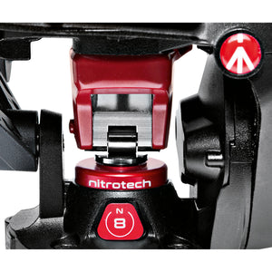 Manfrotto Nitrotech N8 Fluid Video Head and 536 Carbon Fiber Single-Leg Tripod
