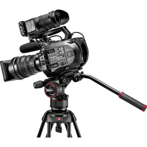 Manfrotto Nitrotech N8 Fluid Video Head and 536 Carbon Fiber Single-Leg Tripod