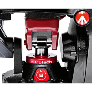 Manfrotto Nitrotech N8 Fluid Video Head and 536 Carbon Fiber Single-Leg Tripod