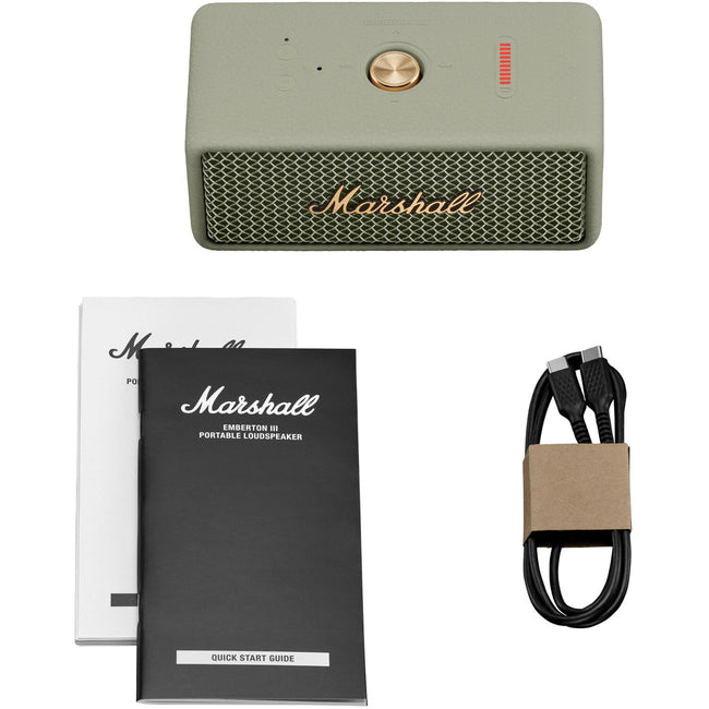 Marshall Emberton III Portable Waterproof Wireless Speaker (Sage)