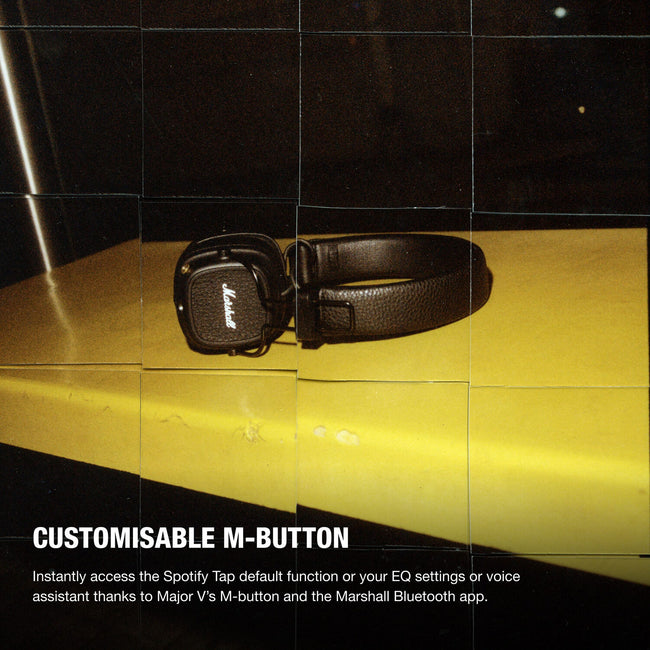 Marshall Major V On-Ear Wireless Bluetooth Headphones (Black)