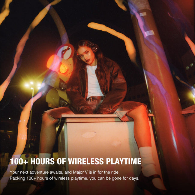 Marshall Major V On-Ear Wireless Bluetooth Headphones (Black)