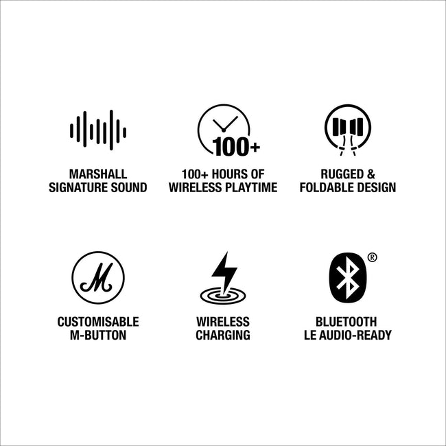 Marshall Major V On-Ear Wireless Bluetooth Headphones (Brown)