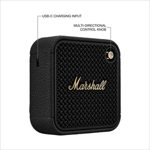 Marshall Willen II Portable Bluetooth Speaker (Black & Brass)