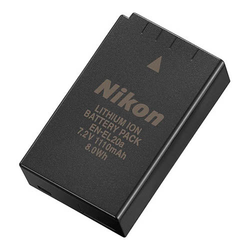 Nikon EN-EL20A Rechargeable Lithium-Ion Battery Pack (7.2V, 1110mAh)