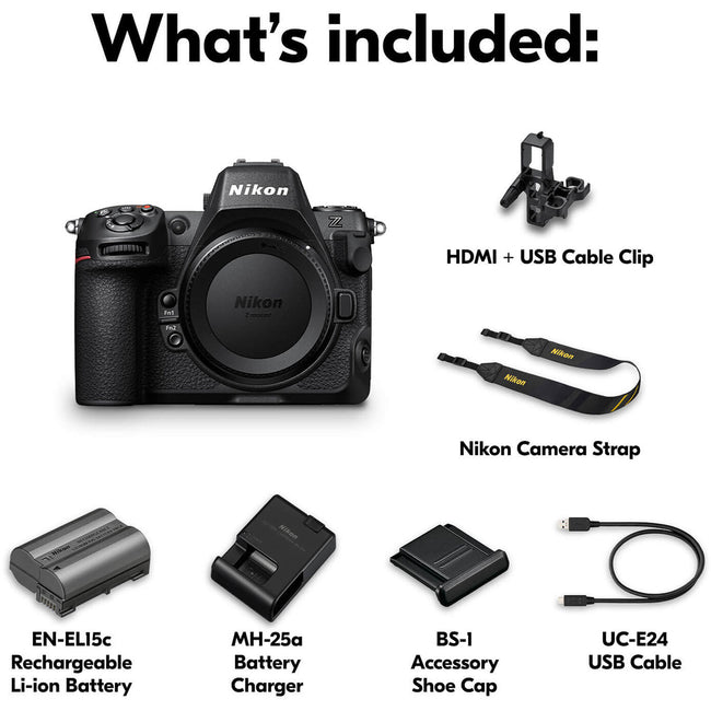 Nikon Z8 Mirrorless Camera with 24-70mm f/2.8 Lens Kit