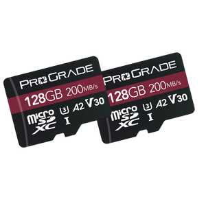 ProGrade Digital 128GB MicroSDXC UHS-1 V30 Memory Card-2 Pack