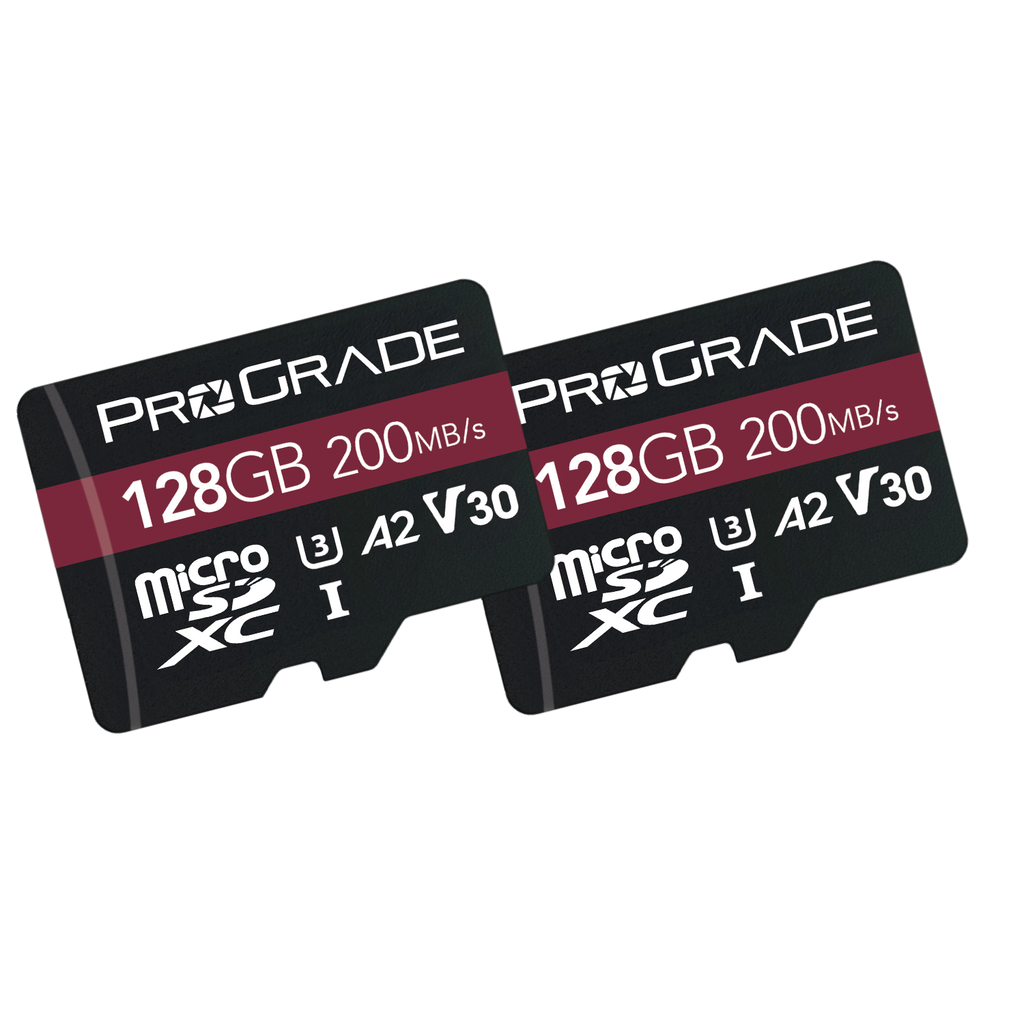 ProGrade Digital 128GB MicroSDXC UHS-1 V30 Memory Card-2 Pack