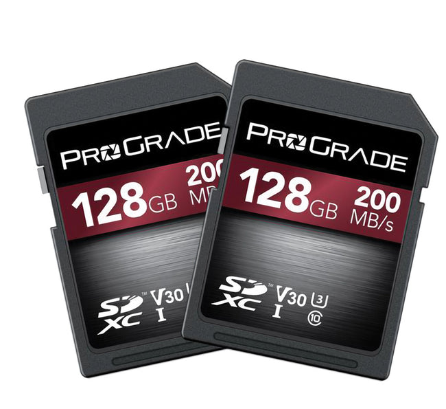 ProGrade Digital 128GB SDXC UHS-1 V30 Memory Card-2 Pack