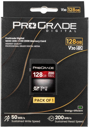 ProGrade Digital 128GB SDXC UHS-1 V30 Memory Card