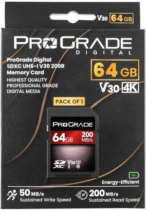 ProGrade Digital 64GB SDXC UHS-1 V30 Memory Card
