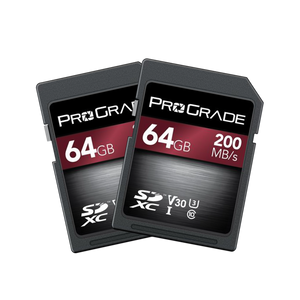 ProGrade Digital 64GB SDXC UHS-1 V30 Memory Card 2 Pack